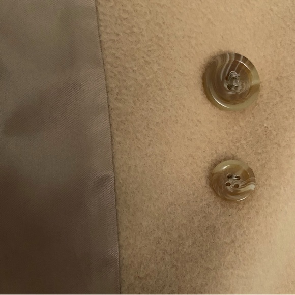 Marvin Richards Maxi Double Breasted Camel Hair Silk Lined Trench Coat. Size: 10 - Picture 9 of 12